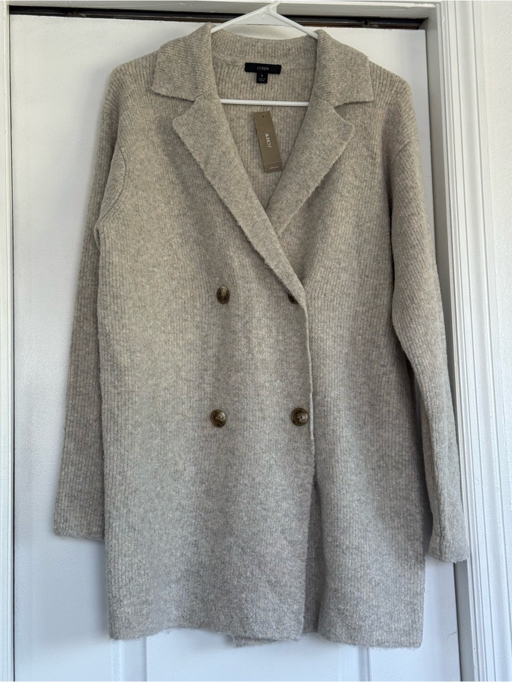 J crew soft blazer and sweater oversized small but runs as large as